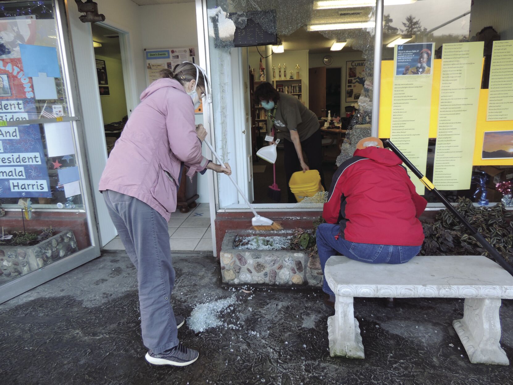 Democrats office vandalized